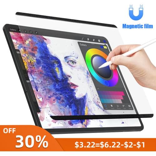 Paper Like Screen Protector Film for iPad Pro 11 2021 2020 2018 iPad Air 4 10.9 10.2 7th 8th Removable Magnetic attraction