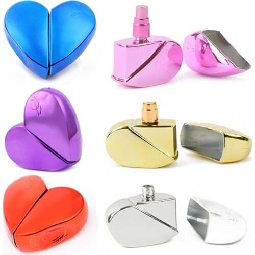 25ml Heart Shape Perfume Storage Bottle Refillable Empty Travel New Fashion Mini Atomizer Spray Pump