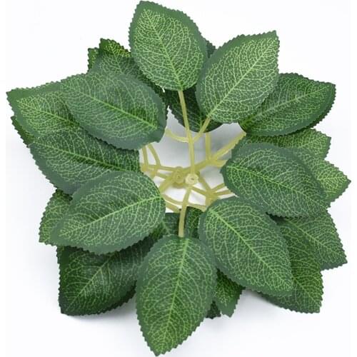 30 pieces Artificial leaves Wedding Christmas decorations for home Shooting props New Year Candy box Indoor greening Bonsai Gift