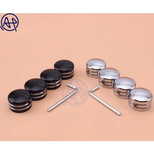 4 pcs Aluminum Motorcycle Head Bolts Covers Spark Plugs Side case for Harley Twin Cam 1999-Later Sportster XL883 XL1200 1986-Up