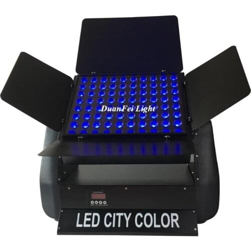 4 Unites Exterior Aluminum Flood Led Building Light 80x10w Rgbw 4in1 Wash Wall City Color Stage Party