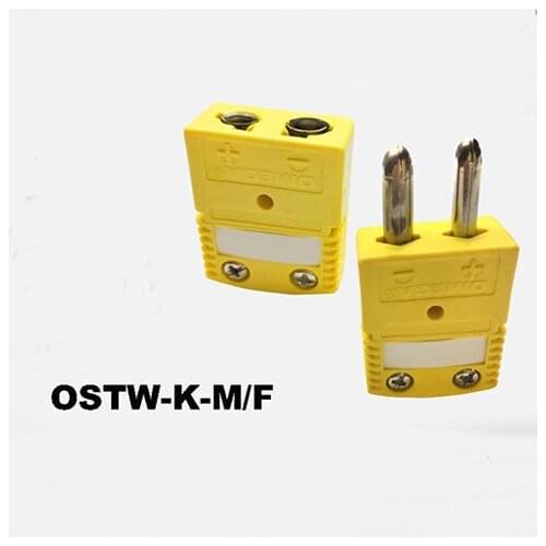 5PC Original OSTW-K-M/F OSTW-K-M OSTW-K-F Female male K type socket connector Thermocouple plug original K Type Thermocouple