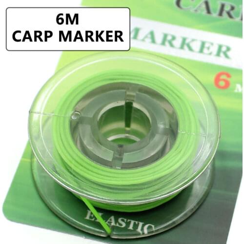 6m Carp Fishing Line Elastic Carp Marker For Elastic Carp Rigs Accessories Carp Line Distance Reel Carp Fishing Tackle Equipment