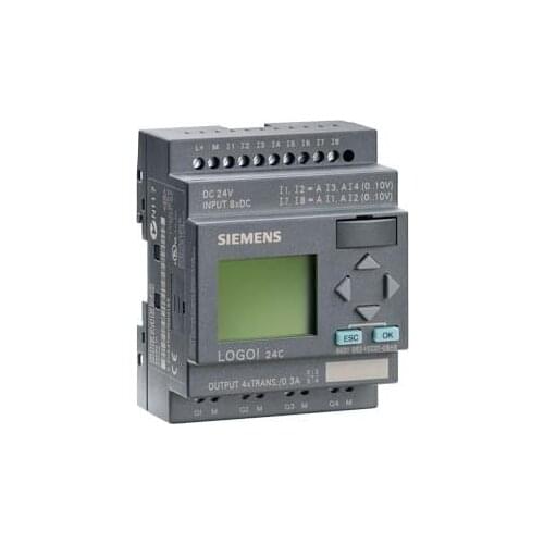 6ED1052-1CC01-0BA6 New or Used Original Simatic LOGO! 24C, 8DI(4AI)/4DO, 200 BLOCKS, PLC Programmable Logic Module Controller