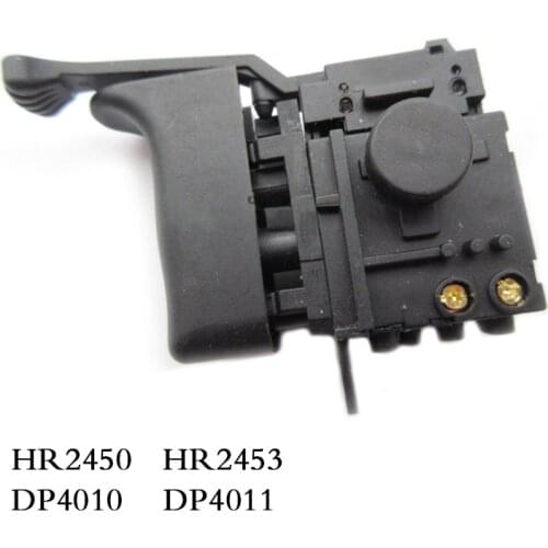 Free shipping! Electric hammer Drill Speed Control Switch for Makita HR2450 /HR2453/DP4010/DP4011,Power Tool Accessories