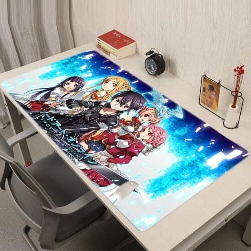 Sword Art Online Large Mouse Pad Gamer Gaming Mouse Mat Pc Gamer Complete Gamers Accessories Table Pads Mausepad Varmilo Rug