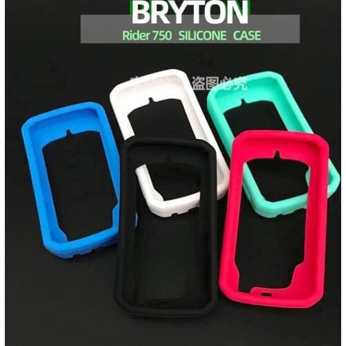 Bryton Rider 750 Rider750 Case Bike Computer Silicone Cover Cartoon Rubber Protective With HD Film (For Bryton750)