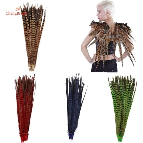 ChengBright Beatiful 500Pcs 50-55CM 20-22 Inch Natural Pheasant Tail Feather Carnival Wedding Decoration Pheasant Feathers plume