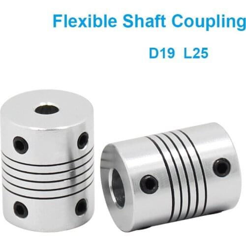 1PC Aluminium Alloy Shaft Coupling Flexible Coupling OD 19x25mm Motor Jaw Shaft Coupler 6/8/10mm