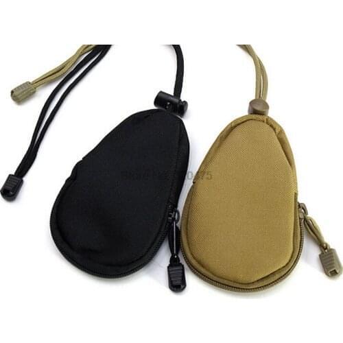 DHL 500pcs high quality Mini Tactical Small Bag Money Bag Key Pouch Purse Bag Nylon with Drawstring storage bag