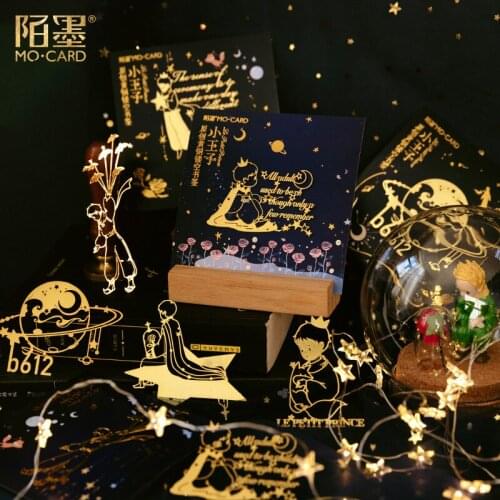 1Pc/Pack Kawaii Cute Prince Boy Rose Planet Brass Bookmarks Album Diary Scrapbooking Stationery School Office Supplies n1054