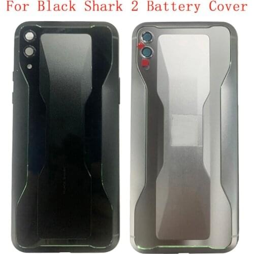 Battery Case Cover Rear Door Housing Back Case For Xiaomi Black Shark 2 Battery Cover Camera Frame Lens with Logo