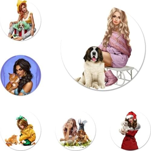 Fashion Girls love cute Dog Badge Brooch Pin Accessories For Clothes Backpack Decoration gift