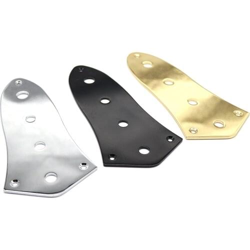 1pcs Bass Control Plate Jazz Bass Guitar Mounting Plate Cover with 3pcs Mounting Screws for Electric Bass Guitar