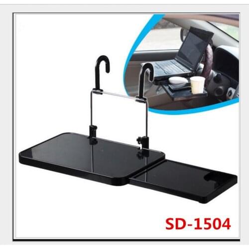 Portable Mini Steering Wheel Mount Laptop Stand Table Food Drink Holder Book Desktop Car Travel Multi Stand On Steering Wheel