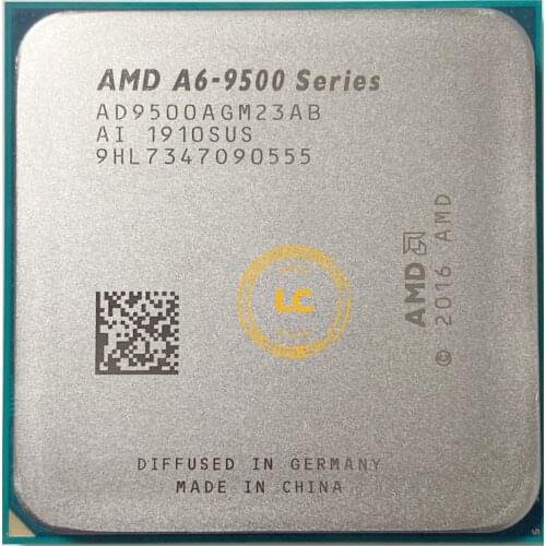 AMD A6-Series A6-9500 A6 9500 A6 9500B 3.5 GHz Dual-Core CPU Processor AD9500AGM23AB/ AD950BAGM23AB Socket AM4