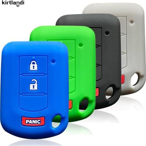 Kirtlandi Silicone Car Key Cover Case Keychain Accessories for Mitsubishi Lancer EX Galant Pajero ASX Outlander Key Shell Skin