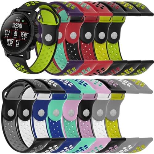 Silicone Wristband Bracelet watchband Strap bands for Xiaomi HuaMi Amazfit 2 Stratos/ZTE Quartz/samsung gear s3 watch belt Strap