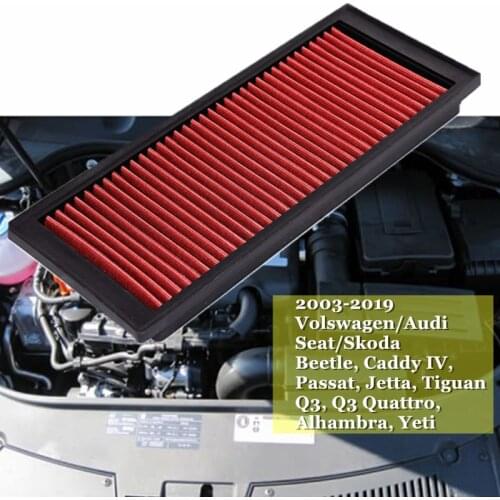 Replacement Air Filter For VOLKSWAGEN For VW GOLF 5 6 TOURAN TIGUAN SHARAN SCIROCCO PASSAT JETTA CC EOS 1K0129620 Washable