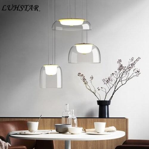 Post-modern Designer Glass Pendant Lights Living Room Dining Room Kitchen Hanging Lamp Simple Home Decor Hanglamp Light Fixtures