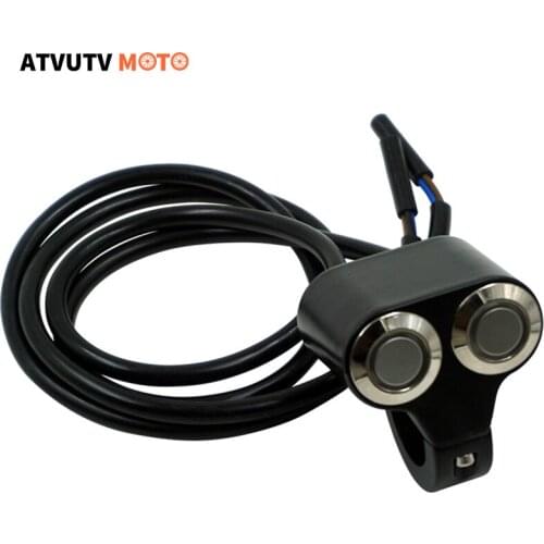 22MM 24MM Handlebar Switch Led Aluminum Alloy Combination Switch Headlamp Headlamp Switch For ATV Scooter Fog Light ON-OFF