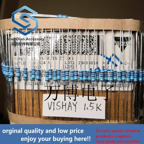 30pcs only orginal new Resistance 1/4W 0.25W 1.5K 1500 ohm can pay