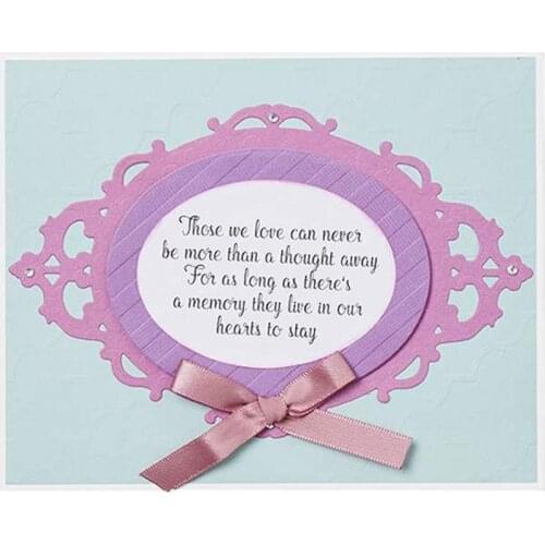 7pcs New Nesting Frames Oval Set Metal Cutting Dies Stencil for DIY Scrapbooking Photo Album Embossing Paper Cards Making Crafts