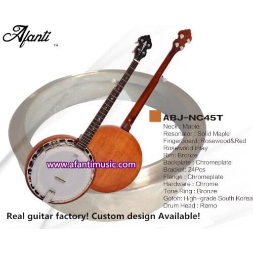 Afanti Music 5 Strings Banjos (ABJ-NC45T)