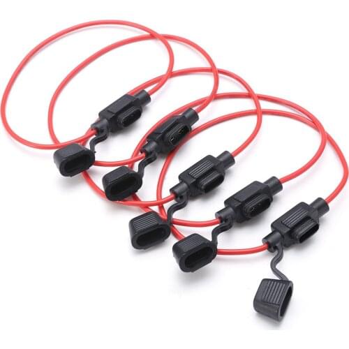 Auto Insert Fuse Seat Belt Fuse Box With Cap 30CM Mini Embedded Fuse Holder For Cars Ships Motor Homes Motorcycles Trucks Small