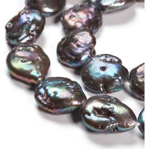 About 29pcs/strand Natural Freshwater Baroque Keshi Pearl Beads with Hole 0.8mm Beads for DIY Jewelry Making Necklace Bracelet