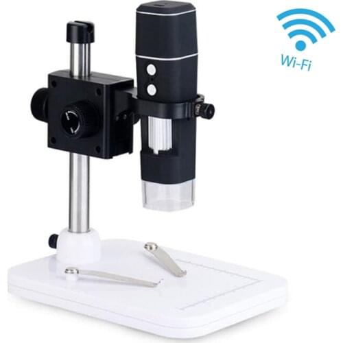 LED 500X WIFI Digital Video Microscope Wireless Zoom Camera Magnifier with Stand Mount
