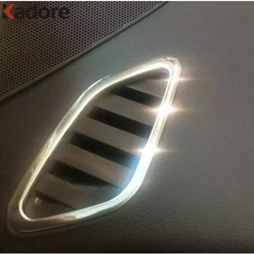 For Nissan Murano 2015 2016 2017 2018 Stainless Steel Air Condition Outlet Vent AC Cover Trim Interior Car Accessories