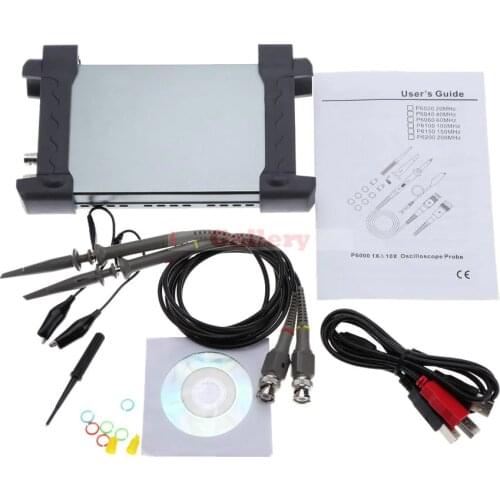 Hantek 6022be Pc Based Usb Digital Storage Oscilloscope 20mhz Bandwidth 48msa S