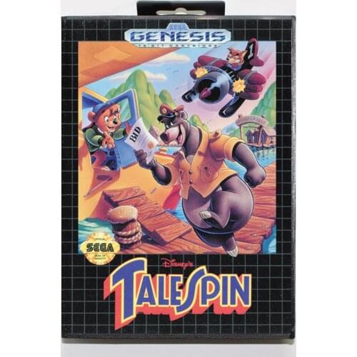 Tale Spin 16bit MD Game Card For Sega Mega Drive/ Genesis with Retail Box