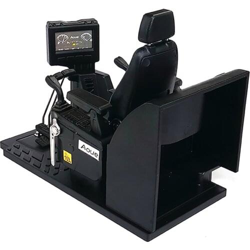 Interior Simulation Central Cab Seat Set for 1/14 Excavator Engineering Vehicle RC Car Accessories