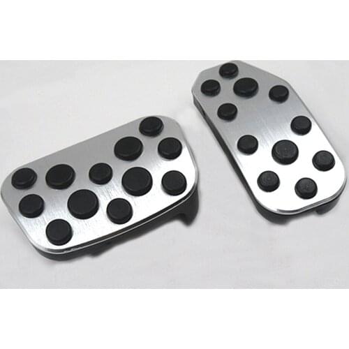 Made of Aluminum alloy Car Brake Accelerator Pedal Foot Rest Pedals Covers For Toyota Alphard 2015 2016 2017 2018