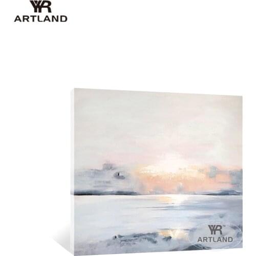 Pure Handmade acrylic oil painting on canvas sunrise seascape wall art picture home decoration for living room bedroom Hot sale