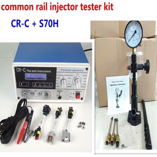 Combination!CR-C multifunction diesel common rail injector tester + S70H Nozzle Validator,Common rail Injector tester tool