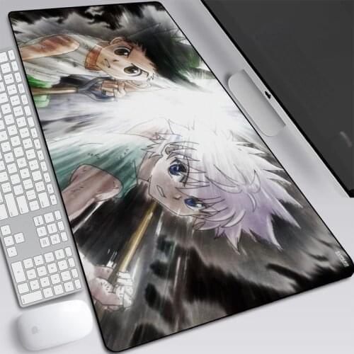 Hunter X Hunter Anime Mousepad Gaming Desk Accessories Pc Gamer Complete Gloway Mouse Pad with Backlight Carpet Mouse Mat