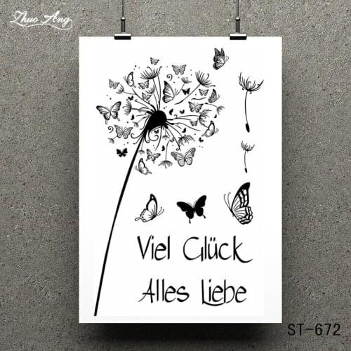 ZhuoAng Beautiful Flower Clear Stamps/Card Making Holiday decorations For scrapbooking Transparent stamps 11*16cm