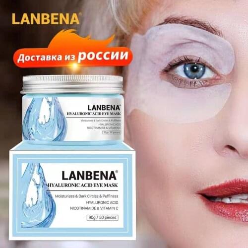 LANBENA Eye Mask Remove Dark Circles Anti Age Bag Eye Wrinkle Natural Moisturizing Gel Eye patches 50Pcs Eye Care