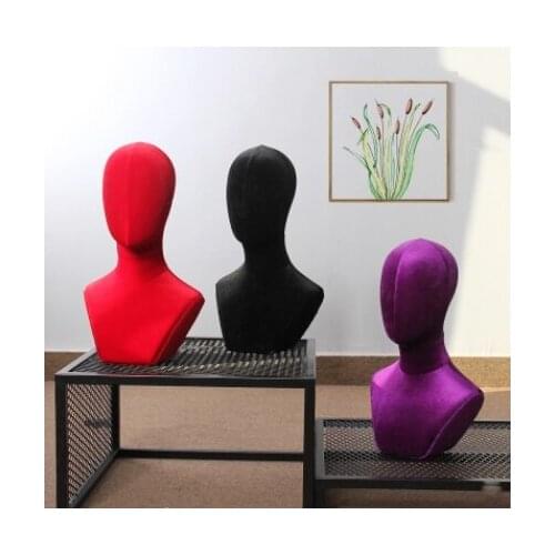 Fashionable Style High Quality Fabric Head Model Fabric Head Mannequin On Sale