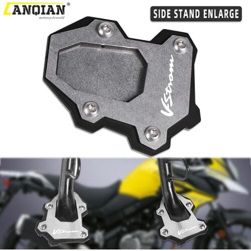 Vstrom 1000 XT Motorcycle Aluminium Side Stand Enlarge Foot Pad Support Plate Kickstand For Suzuki V-strom 1000 V-strom 1000XT