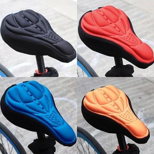 1PCs Bicycle Saddle 3D Soft Bike Seat Cover Comfortable Foam Seat Cushion Cover Cycling Saddle for Bicycle Bike Accessories