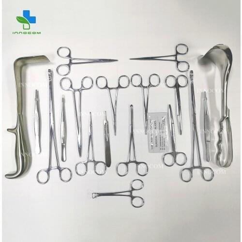 Obstetric Gynecological Medical Surgical Cesarean Section Instrument Kit Surgery C-section Set CS Operating Instrument Kit