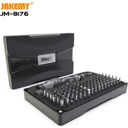 JAKEMY JM8176 106 IN 1 Precision Screwdriver Set Magnetic Torx Bits Screw Driver for iPhone Laptop Electronic Repair Tools Kit