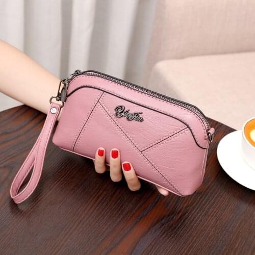 2020 New Womens Bag Messenger Bag Sheepskin Grain Shell Clutch Bag Ladies Fashion Soft Leather PU Dual-use Bag