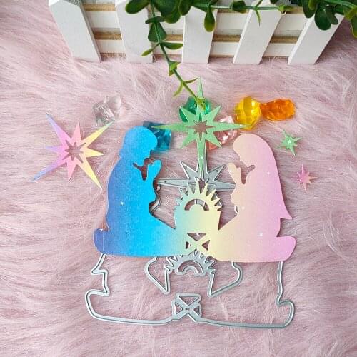 New Christmas character prayer Metal Cutting Dies Decorative DIY Scrapbooking Steel Craft Die Cut Embossing Paper Cards