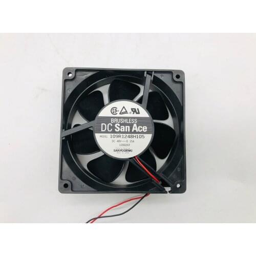 Sanyo 109r1248h105 120x120x38mm 48v 0.15a San Ace120 2 Fios Brushless DC Fan