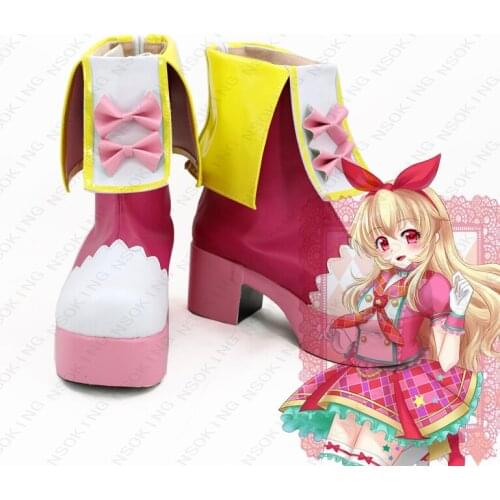 Anime Aikatsu AIKATSU Hoshimiya Ichigo Cosplay boots Anime Shoes